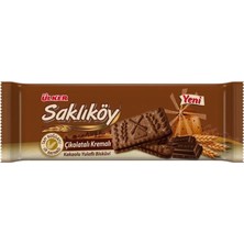 Ülker Saklıköy Kakaolu Yulaflı Bisküvi 87 gr Çikolatalı Krema İçeren Lezzetli Atıştırmalık