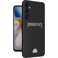 Senka Mey Ithalat® Samsung Galaxy A16 5g Kılıf Kelvin Kartvizitli Silikon - Siyah