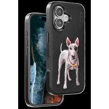 Armüz Apple iPhone 16 Perma Desenli Kapak - Siyah