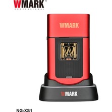 Wmark Ng-Xs1 Vector Motor Tıraş Makinesi Kırmızı | 10000 Rpm, Titanyum Folyo, 150 Dk Kablosuz Kullanım