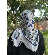 Sümeyye Çeyiz El Emeği Boncuk Oyası Yazma Tülbent Yemeni El Işi Boncuklu Yazma 100X100 cm