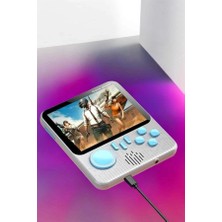 Mey Ithalat® El Atarisi 3.5 Inç Ekran Çift Konsol 666 Adet Retro Oyun Gamepad