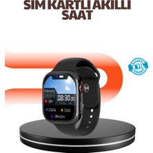 Mey Ithalat® Telefon Bağımsız Sım Kartlı Akıllı Saat Nabız Ölçerli