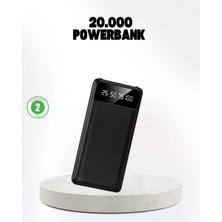 Nemere Ithalat Çoklu Güvenlik Korumalı 20.000 Mah Powerbank Fener Özellikli