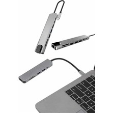 Nemere Ithalat Çevirici Dönüştürücü Adaptör Macbook 3 In 1 Type-C To Hdmı USB 3.0