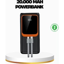 Nemere Ithalat Powerbank 20000 Mah 22.5W Hızlı Şarjlı ve Kompakt Çoklu Kablo Çıkışlı