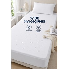 Hby Tek Kişilik Sıvı Geçirmez Alez Beyaz