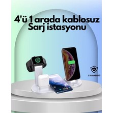 Nemere Ithalat Iphone, Apple Watch ve Airpods ile Uyumlu 4'ü 1 Arada Şarj Ünitesi – Tüm Apple Cihazları Tek Noktada