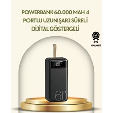 Nemere Ithalat Tüm Cihazlarla Uyumlu LED Fenerli 4 Çıkışlı Powerbank