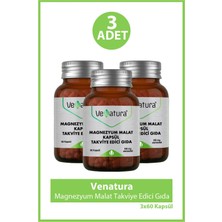 Venatura Magnezyum Malat Takviye Edici Gıda 60 Kapsül 3 Adet