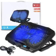 Raynox S18 Yükseklik Ayarlı 4 LED Fanlı Ayarlanabilir Laptop Soğutucu Notebook Bilgisayar Standı