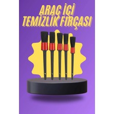 Nemere Ithalat 5 Parça Araç Içi Temizlik Fırçası Araç Içi-Dışı Temizleme Fırça Seti