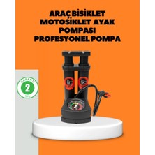 Nemere Ithalat Ayaklı Bisiklet Pompası Basınç Göstergeli Çok Amaçlı