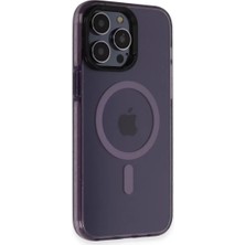 Mey Ithalat®   iPhone 14 Pro Max Kılıf Tigra Magsafe Kapak - Derin Mor