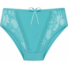 Hepsine Rakip Kadın Dantel Detaylı Külot Pamuklu Renkli Güpürlü Bikini