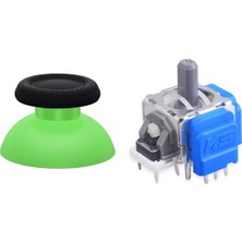 Pop Konsol PS5 Manyetik Motor Topuz 1+1 Set Yeşil Hall Sensör Analog Playstation 5 Yedek Parça
