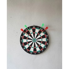 Nemere Ithalat 17 Inç Profesyonel Dart Tahtası Dayanıklı Yapı ve 4 Metal Dart Oku