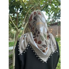 Sümeyye Çeyiz El Emeği Boncuk Oyası Yazma Tülbent Yemeni El Işi Boncuklu Yazma 100X100 cm