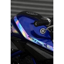 Banxtre Yamaha Mt-25 Için Hologram Renk Depo Kordon Master Of Torque Sticker Seti (Sağ ve Sol) (2016-2019)