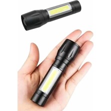 Nemere Ithalat El Feneri Uzun Menzilli USB Şarj Edilebilir Kamp Lambası