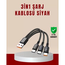 Nemere Ithalat 3’ü 1 Arada Hızlı Şarj Kablosu – Ios Android Type-C Uyumlu
