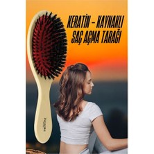 TKÇ Turk Keratin Mikro Kaynak Saç Açma Fırçası Sağlıklı Ahşap