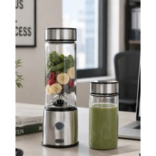 Mey Ithalat® Kablosuz Cam Blender Yüksek Güçlü Smoothie Meyve Sebze Blenderı
