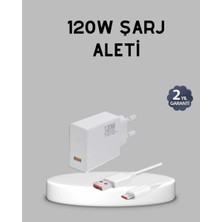 Nemere Ithalat 120W Süper Hızlı Şarj Adaptörü – Type-C Kablo Dahil, Yüksek Voltaj Korumalı
