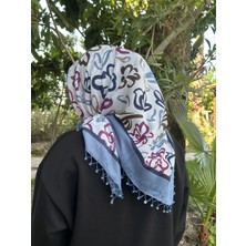 Sümeyye Çeyiz El Emeği Boncuk Oyası Yazma Tülbent Yemeni El Işi Boncuklu Yazma 100X100 cm