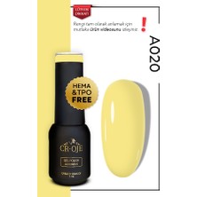 Cr-Oje Kalıcı Oje A020 - Nude Sarı (5 ML)