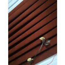 Akko Perde Sık Pileli 1x3 Kiremit  Fon Perde Tek Kanat