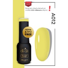 Cr-Oje Kalıcı Oje A012 - Light Butter Yellow (5 ML)