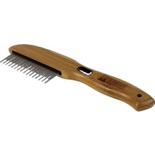  Bamboo Groom Profesyonel Kedi ve Köpek Tarama Fırçası Kısa - Uzun Metal Döner Dişli Uç