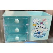 Ada Çanta Kırtasiye Karakter Figürlü Masaüstü Çekmeceli Plastik Kalemlik Organizer (14CM*8CM) ZE85006611