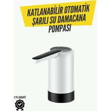 Nemere İthalat 8000MAH Şarjlı Damacana Su Pompası | Tek Tuşla Otomatik Su Alımı | 40-80 Sn Dolum | Katlanabil