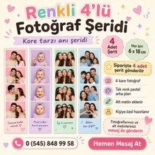 Moduler Market Renkli Kore Tarzı 4’lü Fotoğraf Şeridi