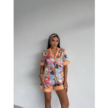 Belirtilmemiş 3'lü Saten Pijama Takımı