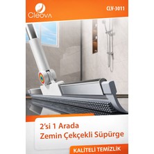 Cleova 2 In 1 Çekpas Kauçuk Fırça Paspas Mop