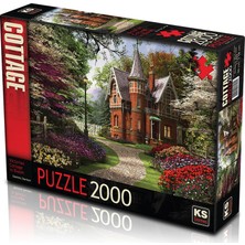 KS Games Victorian Cottage In Bloom 2000 Parça Standart Zorluk Seviyeli Puzzle
