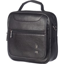 U.S. Polo Assn. PLEVR6759 Siyah Evrak Çantası Poliüretan Malzeme ile Şık Tasarım 22cmx22cmx9cm