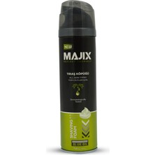 Majix Tıraş Köpüğü 200 Ml Zeytinyağı ile Hassas Ciltler için Konforlu Kullanım