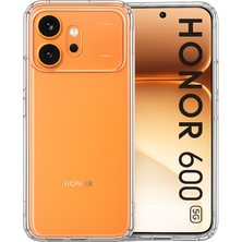 MobaxAksesuar Huawei Honor 600 Kılıf Şeffaf Silikon Hibrit Case