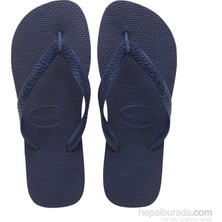 Havaianas Lacivert Plaj Terliği Erkek Günlük Kullanım İçin Düz Topuklu Konforlu Ayakkabı