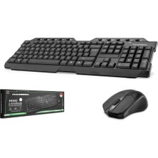 Hadron HD842(834) Kablosuz Klavye Mouse Set USB Wifi Siyah Ergonomik Tasarıma Sahip Ev - Ofis İçin