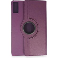 Colezium Galaxy T550 Tab A 9.7 Kılıf 360 Tablet Deri Kılıf - Mürdüm
