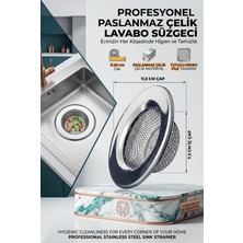Transformacion Lavabo Süzgeci 11.5 cm Mutfak Banyo Tıkanma Önleyici Paslanmaz Çelik Süzgeç 718175