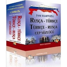 Kapadokya Yayınları Tam Telaffuzlu Rusça-Türkçe Cep Sözlüğü Olga Tarasova Normal Boy Ciltsiz Eğitim Kitabı