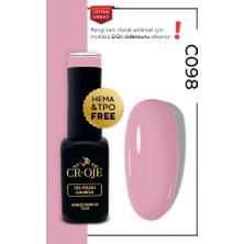 Cr-Oje Kalıcı Oje Nude (GÜL KURUSU)-C098 (12 ML.)