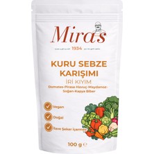 Miras 1934 Kuru Sebze Karışımı İri Kıyım 100 G Doğal Sebze Tozu Vegan ve İlave Şeker İçermez