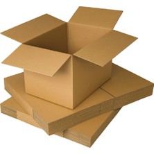 PackMai 40X30X20CM 10ADET Çift Oluk 6mm Kalın Boş Karton Koli (Ev Taşıma-Çeyiz-Depolama-Nakliye)